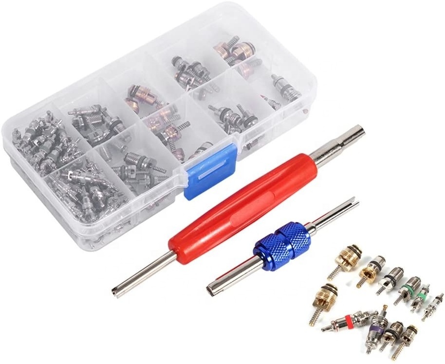 Car Auto A/C R12 R134a Refrigeration Tire Valve Stem Cores Remover Assortment Tool