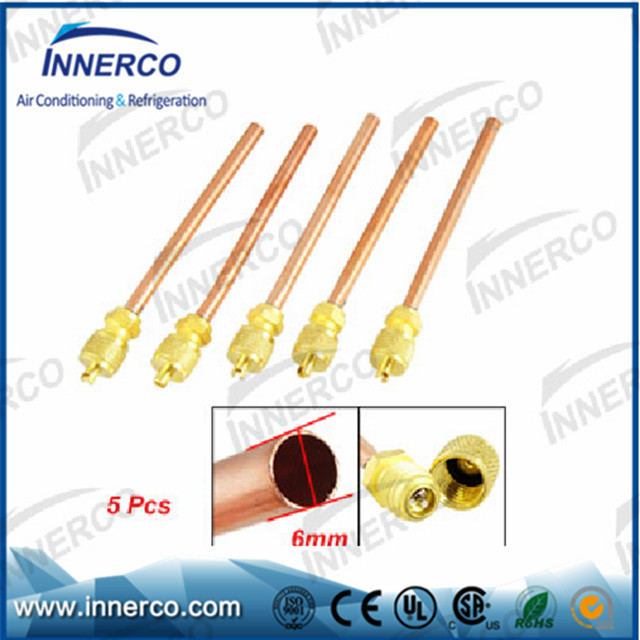 Low price brass refrigerant charging valve for air conditioner