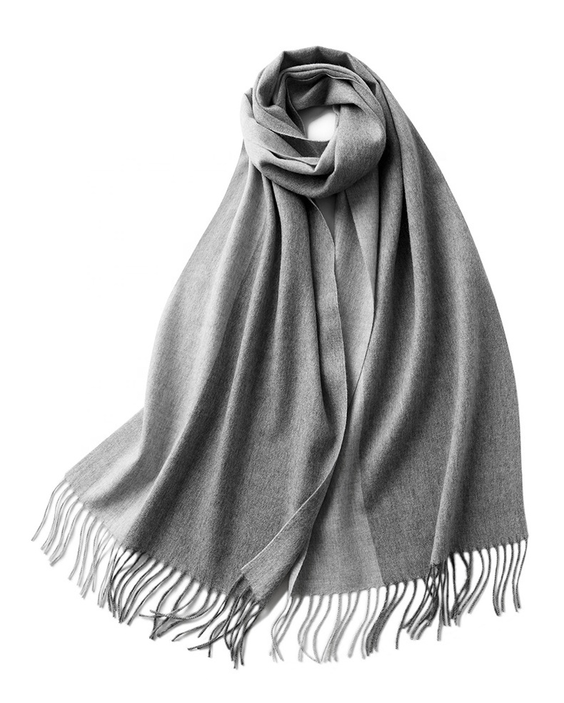 custom men women pure cashmere scarf designer luxury fashion winter gradient herringbone weave cashmere scarves shawl