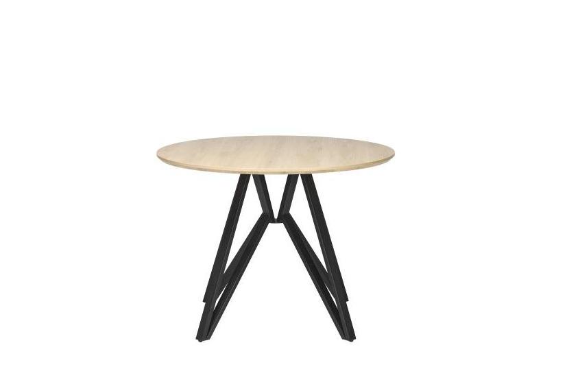 Customized Furniture Nordic Design Cross Metal Legs  Round Dining table