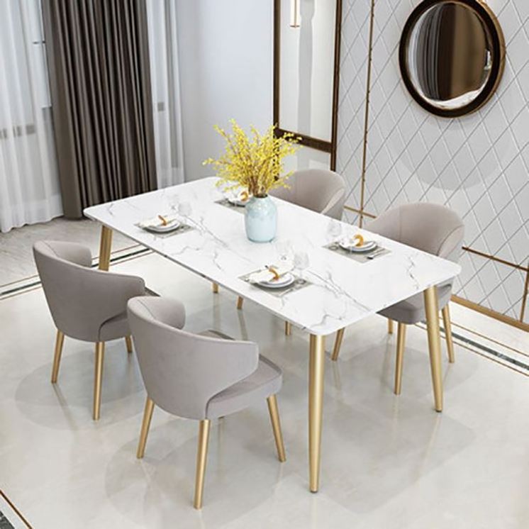 SANQIANG dining room furniture modern simple table set metal table Tito table set