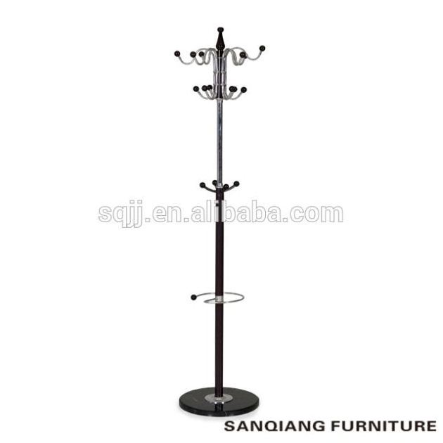 2019 hot sale living room furniture sturdy thick metal tube stable shelf bottom coat rack