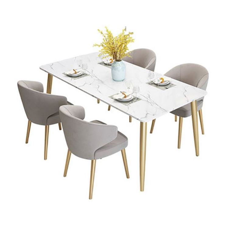 SANQIANG dining room furniture modern simple table set metal table Tito table set