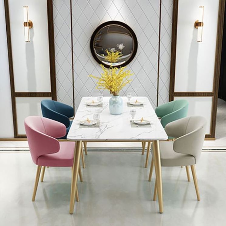 SANQIANG dining room furniture modern simple table set metal table Tito table set