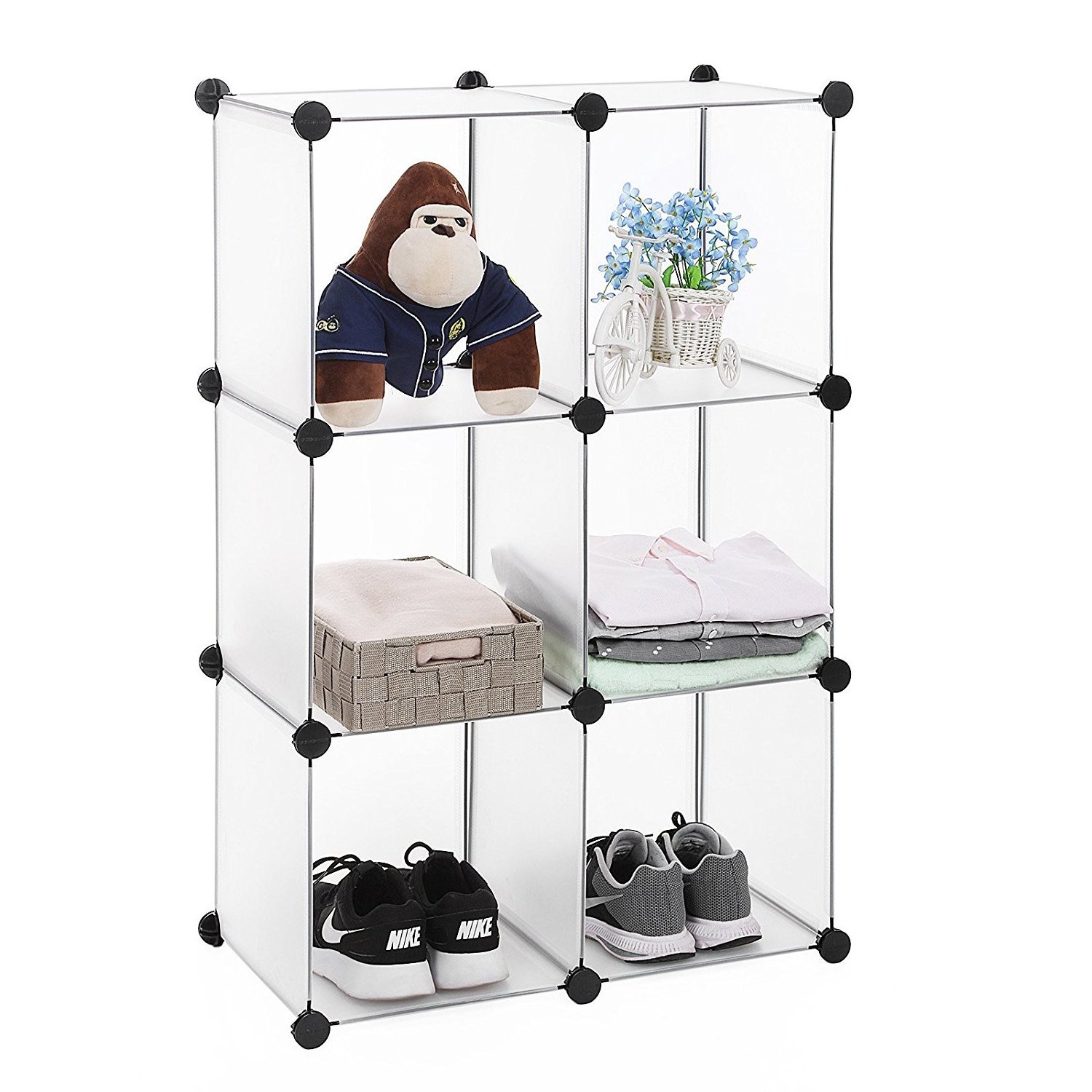 Hot Sale Stackable Foldable Diy Plastic Shoe Storage Cube Furniture