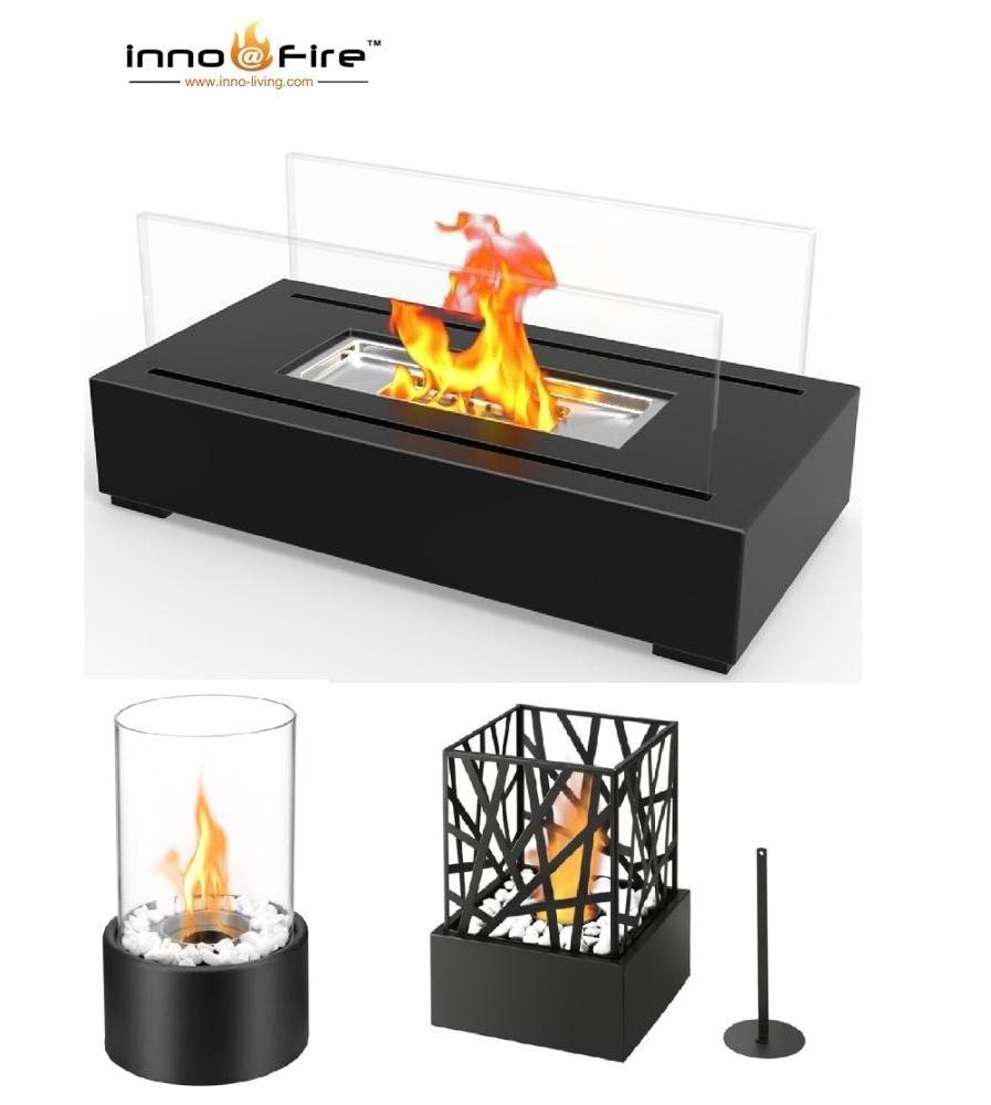 Inno living TT-28 indoor free standing bio ethanol tabletop fireplace