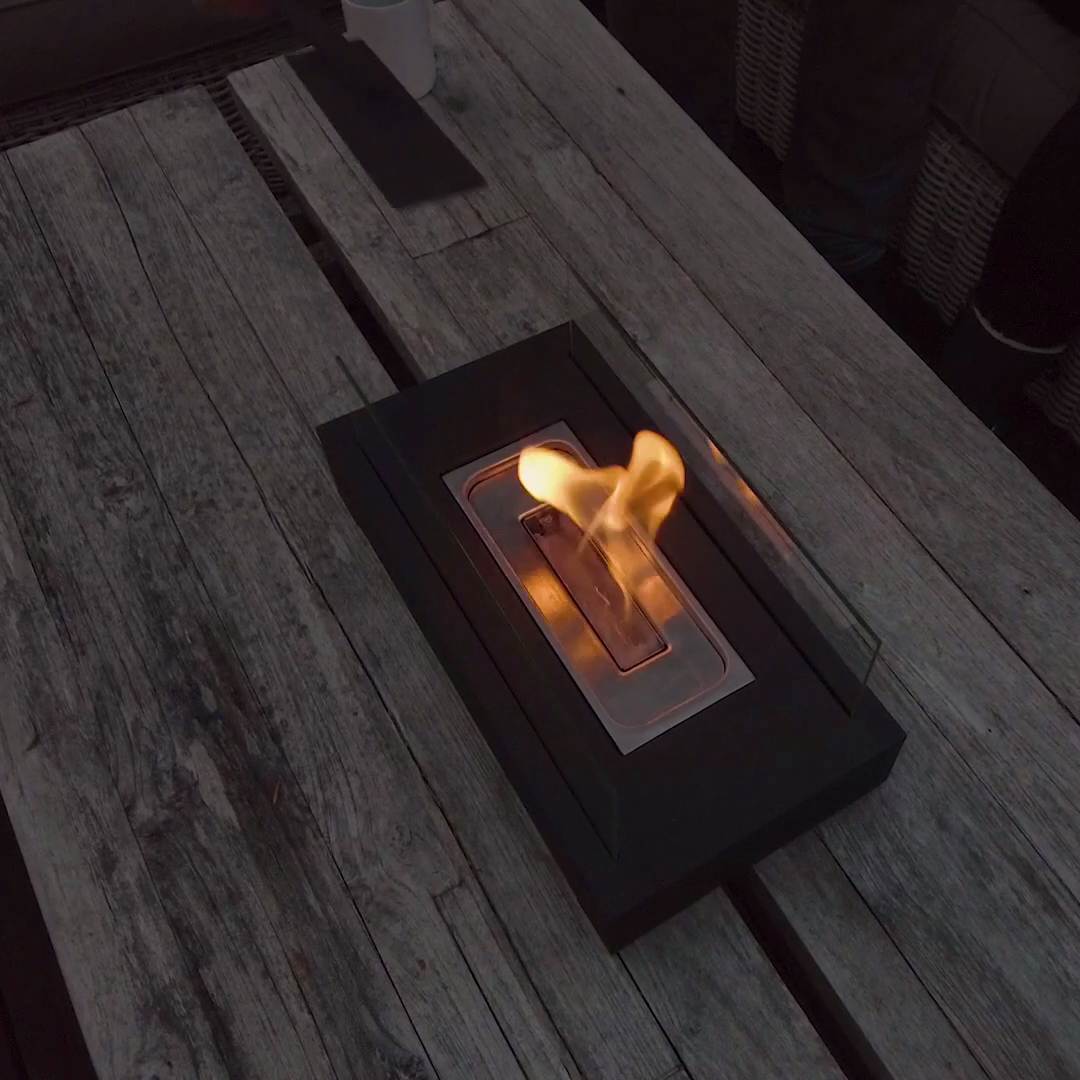 Stocked table fire ethanol mini table top fireplace