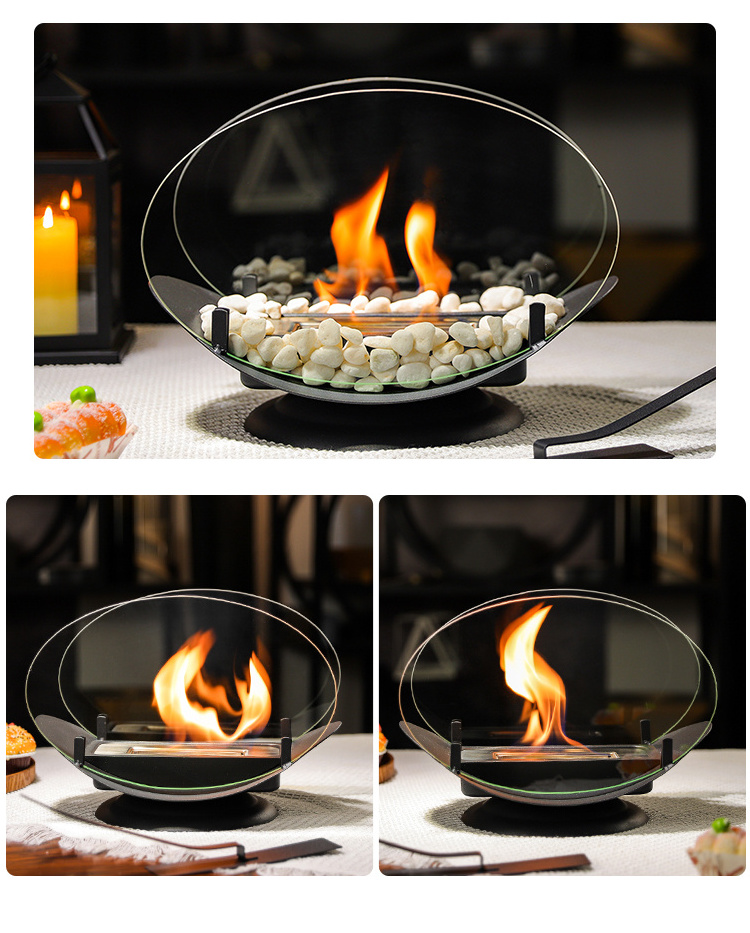 Inno-living TT-119 tabletop glass fire smokeless fireplace