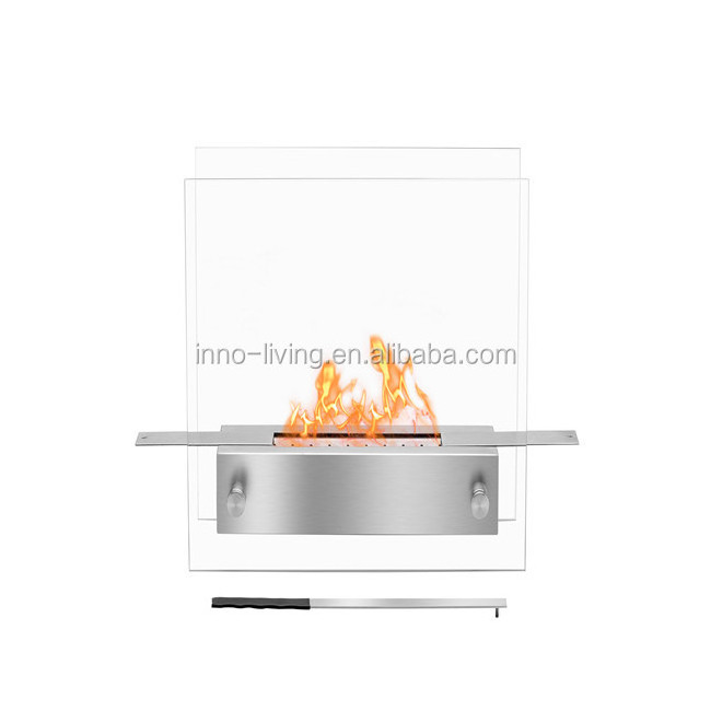 New style tabletop glass bio ethanol fuel fireplace