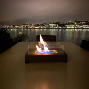 Inno living TT-28 bio ethanol table top patio heater fire pit indoor bio ethanol