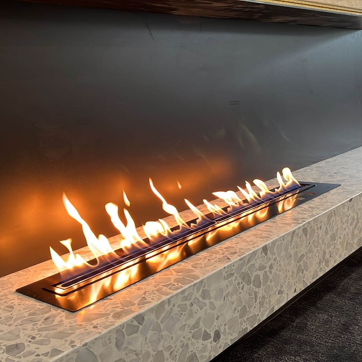 Hot Sale 36 inch smart fireplace ethanol insert fireplace