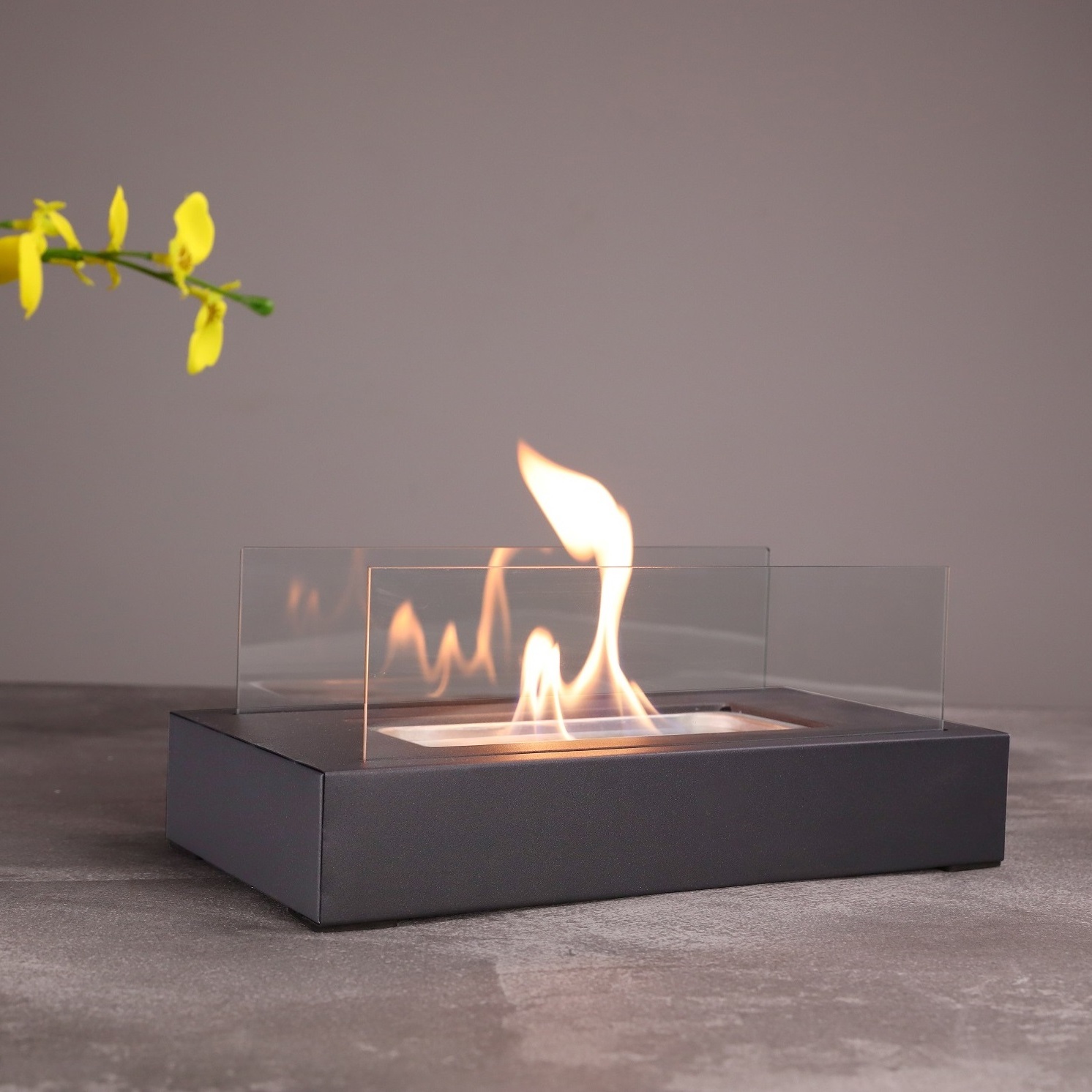 Stocked  TT-28 fire bowl indoor glass fire ethanol mini fireplace