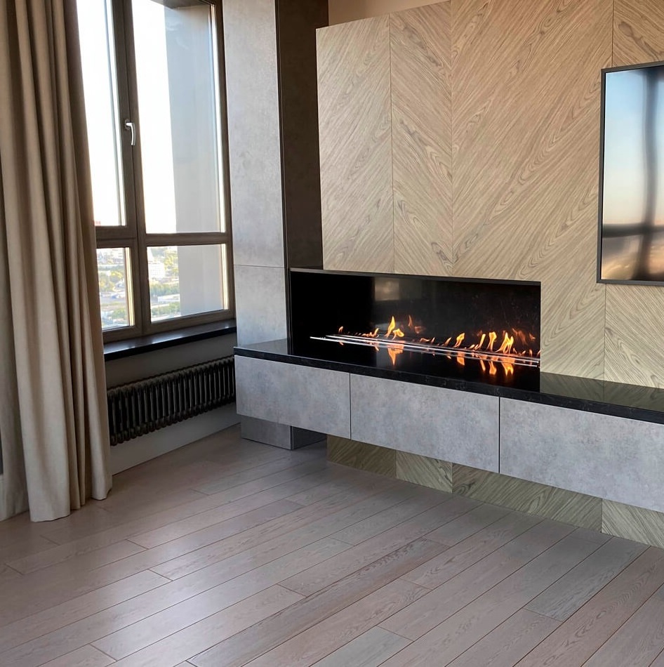 Hot Sale 1.8 Meter automatic bio ethanol fireplace stainless steel fire insert