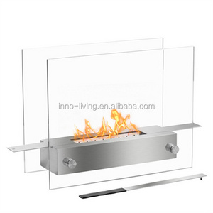 New style tabletop glass bio ethanol fuel fireplace