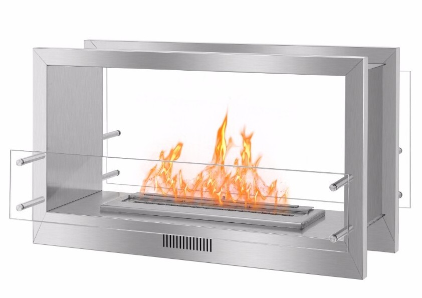 Inno-Fire bio ethanol fireplace with frame fireplace firebox insert