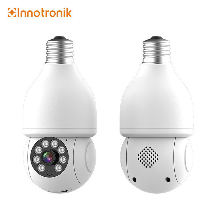 High quality 1080 hd 360 degree ptz camera smart wireless wifi cctv security light bulb camera