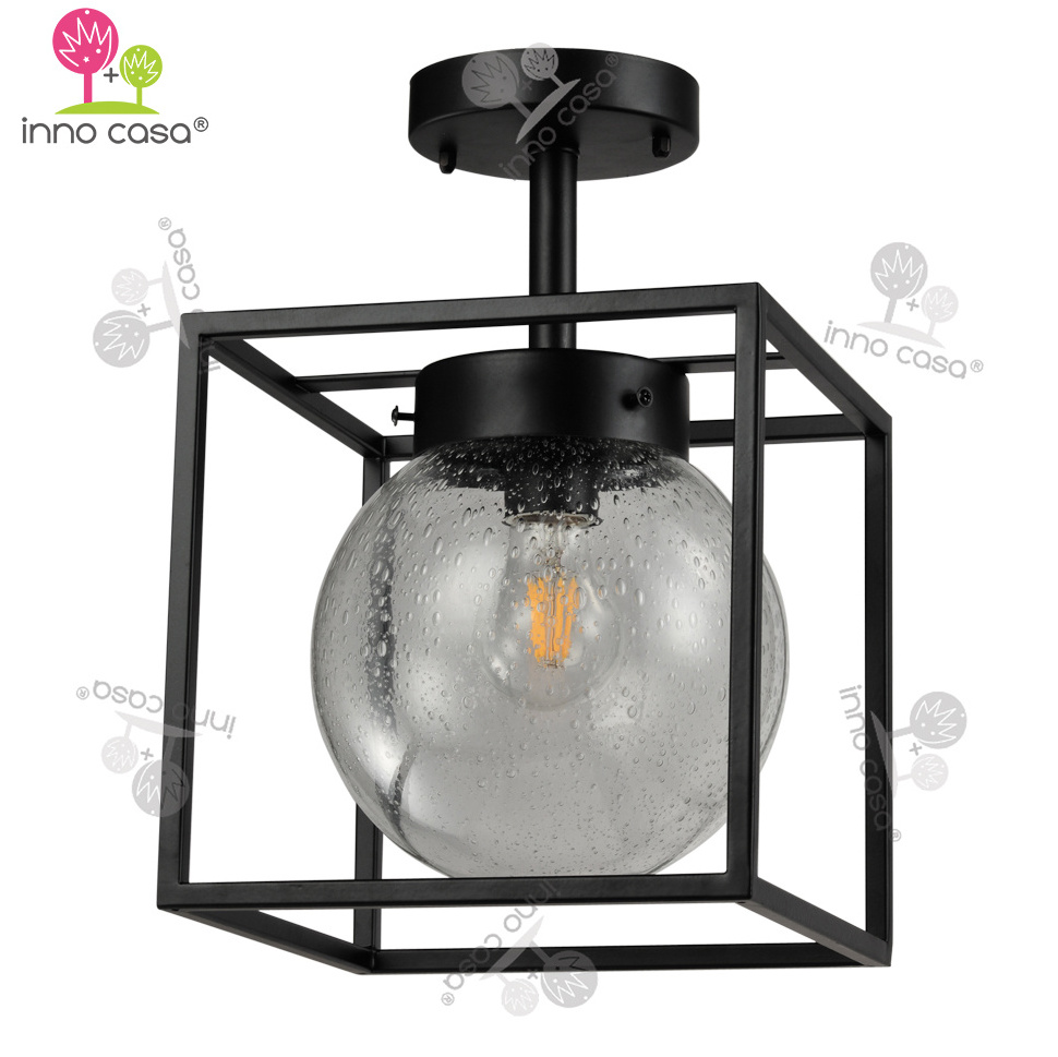 Promotional Outdoor Decorative Bubbled Glass Shade Chandelier outdoor ceiling Flush Mount Chandeliers Pendant Lights