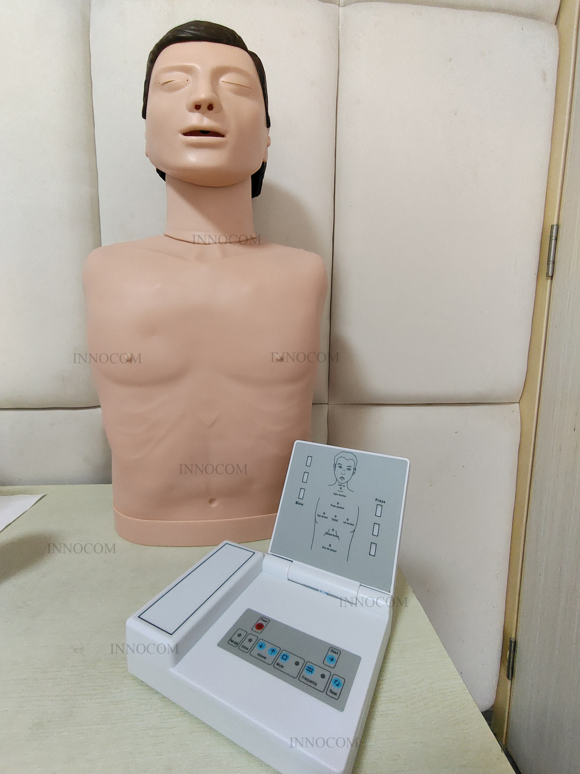 Medical First Aid Mannequin Adult Half Body CPR Manikin Nursing Resuscitation Training Dummy Teaching Simulator Trainer Model