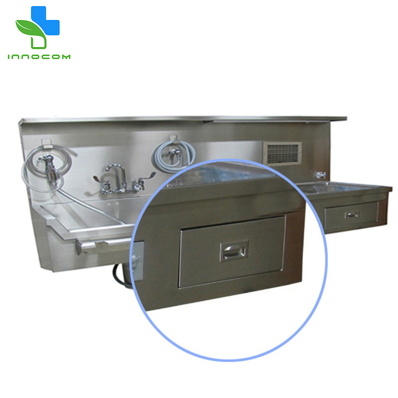 Mortuary table full stainless steel morgue autopsy station autopsy operating table