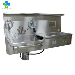 Mortuary table full stainless steel morgue autopsy station autopsy operating table