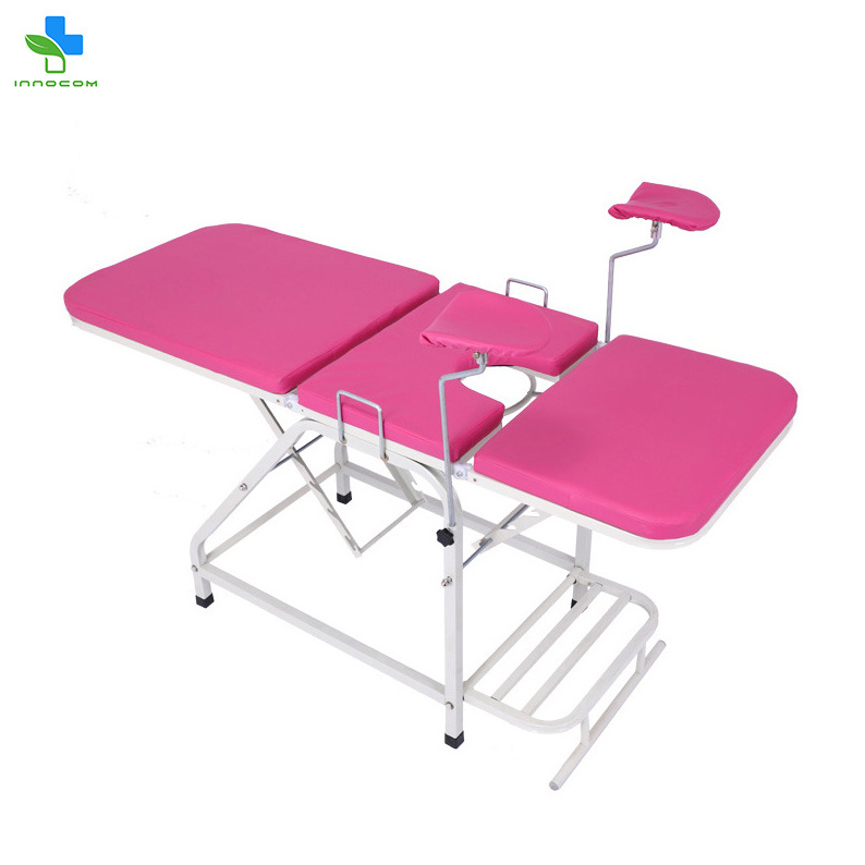 Obstetric Medical Examing Chair Folding Vaginal Patient Examing Bed Exam Table Gynae Foldable Examination Couch