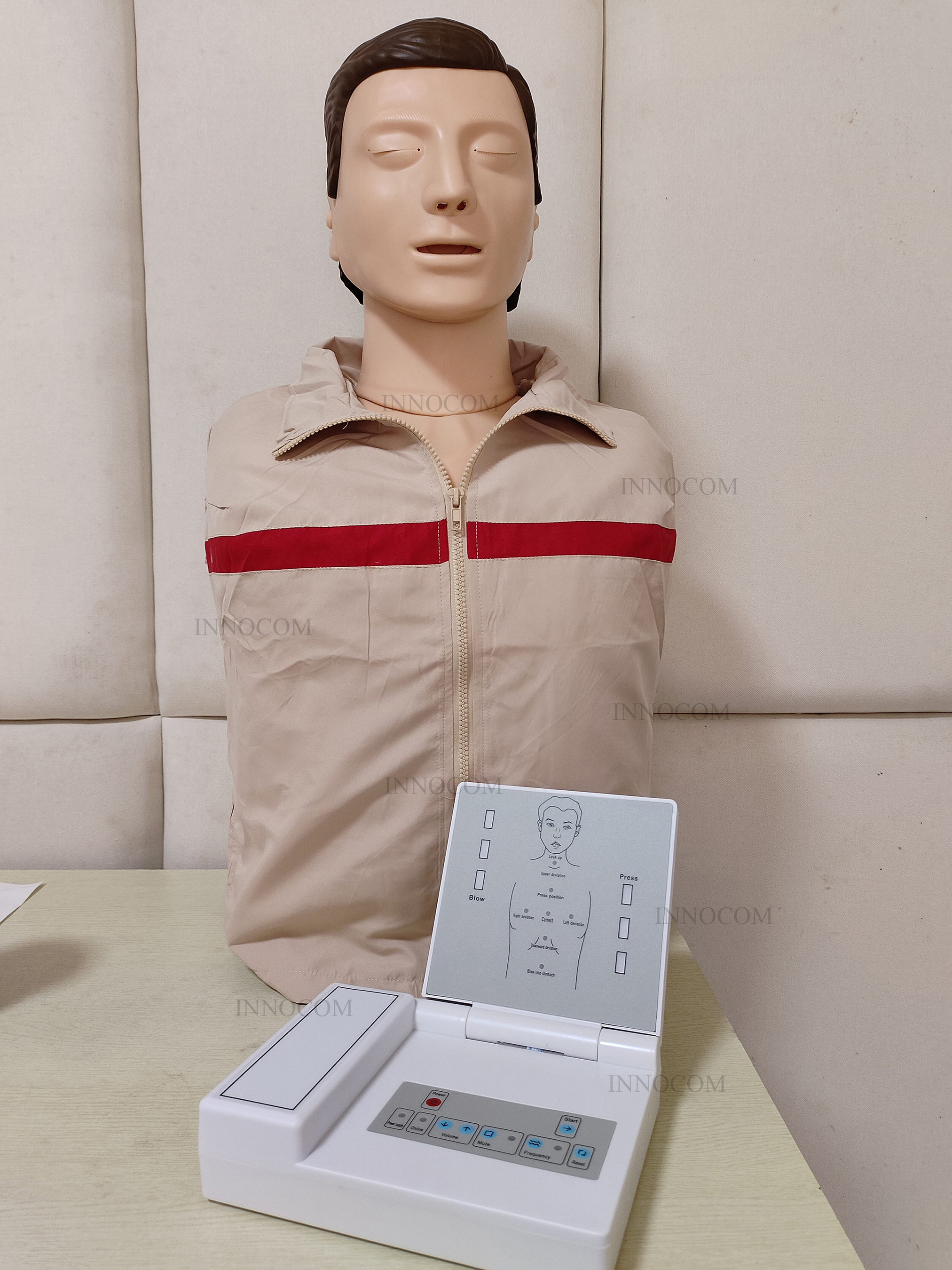 Medical First Aid Mannequin Adult Half Body CPR Manikin Nursing Resuscitation Training Dummy Teaching Simulator Trainer Model