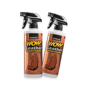 KOMAK WOW LEATHER CONDITIONER Car Leather Nano Hybrid Polymer UV Protection Moisturizes Leather Reduce Ageing