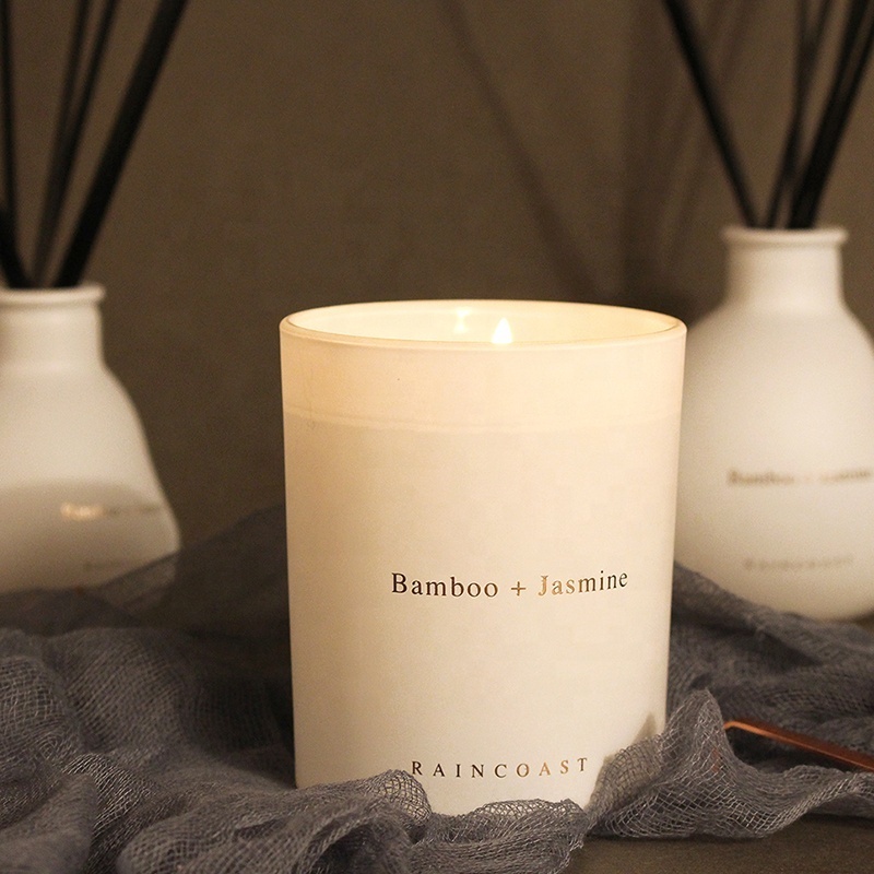 RAINCOAST Candles Private Label Scented 200G Black and White Custom Candles Home Fragrances