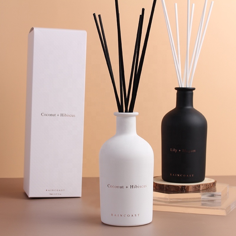 RAINCOAST Premium Glass Air Diffuser Custom Reed Diffuser 170ml Luxury Home Fragrance Diffuser