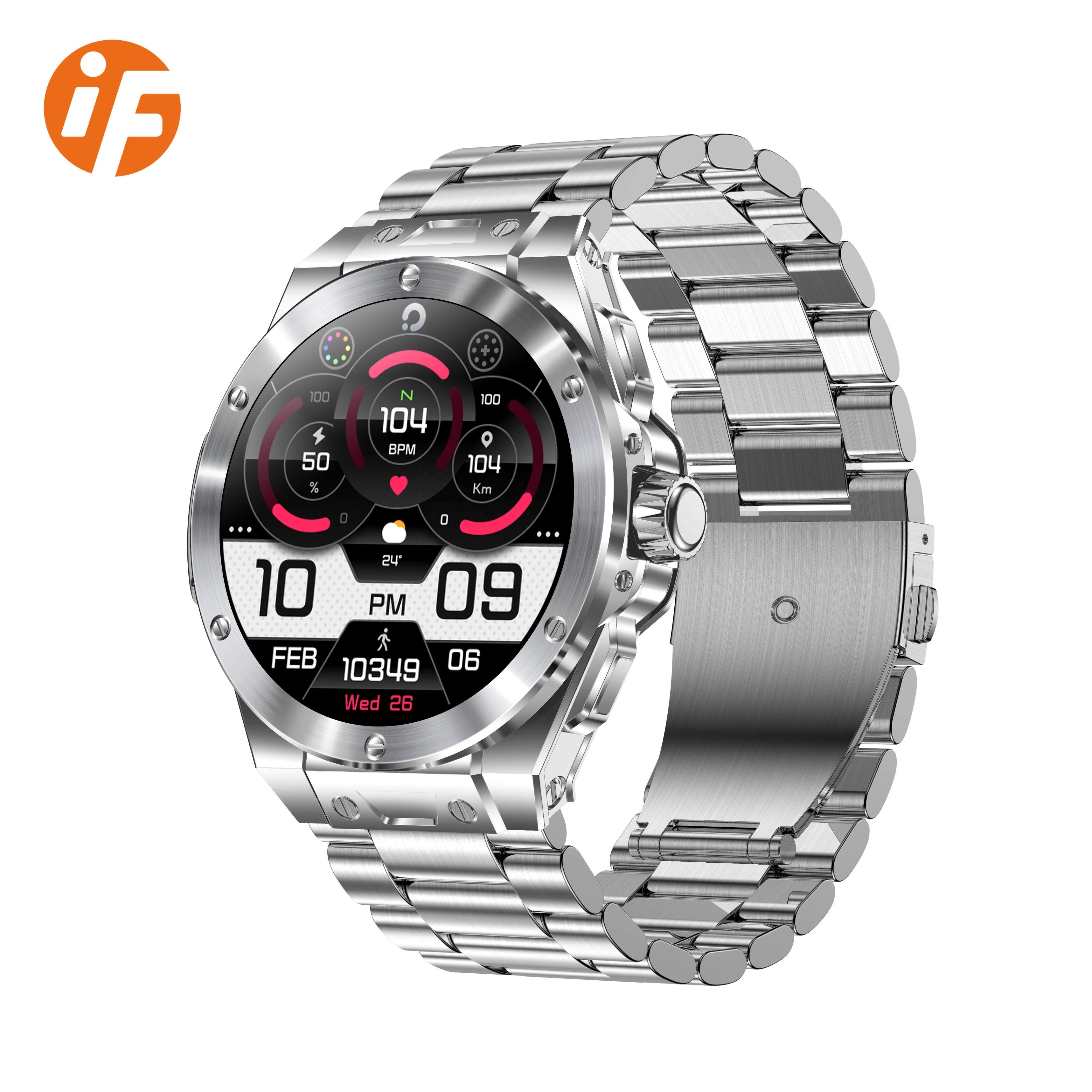 New arrival INNOFOVO smart electronics 1.43'' wearable devices amoled smart watch