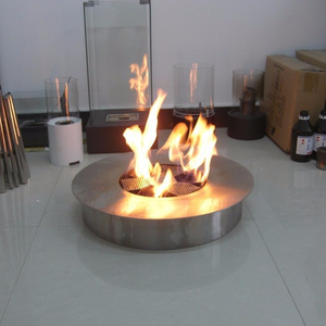 Inno living fire 8 liter round stainless steel burner bioethanol garden fire pit