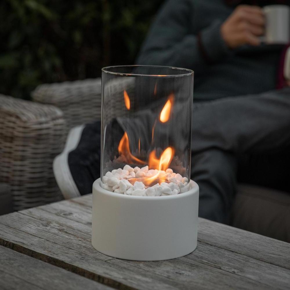 Inno-Fire TT-15 outdoor tabletop bioethanol fire portable chimney