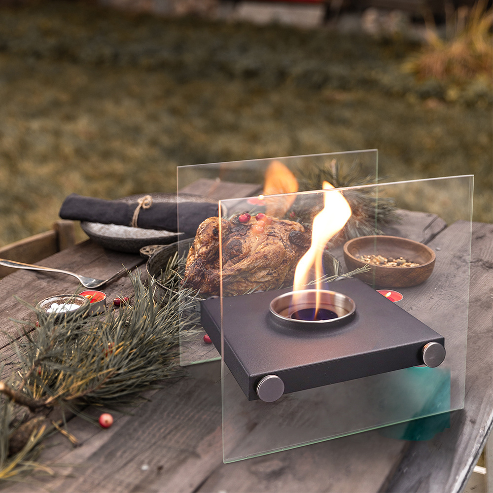 TT-55 modern indoor tabletop fireplace bio ethanol fireplace kamin outdoor mini stove fire