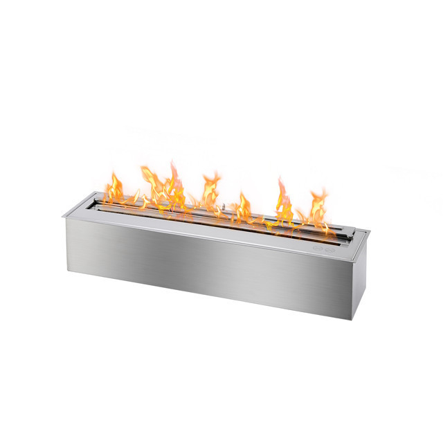 inno fire 36 inch stainless steel manual bio ethanol fireplace insert