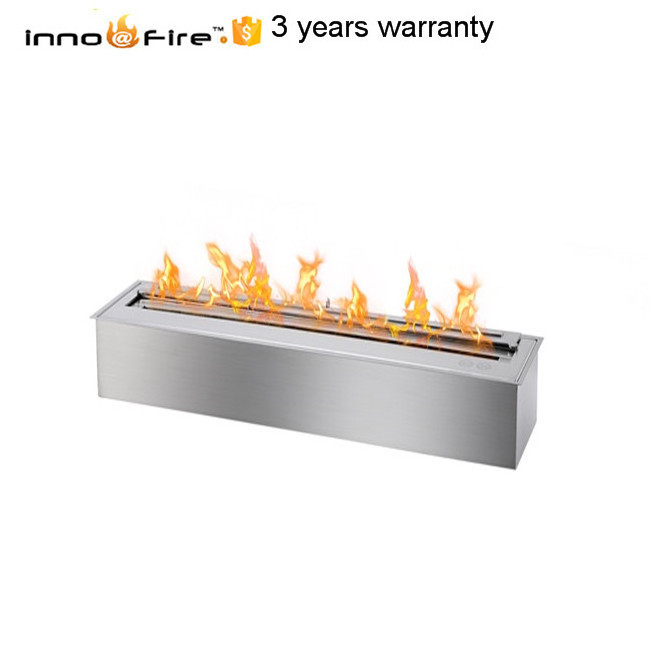 inno fire 36 inch stainless steel manual bio ethanol fireplace insert