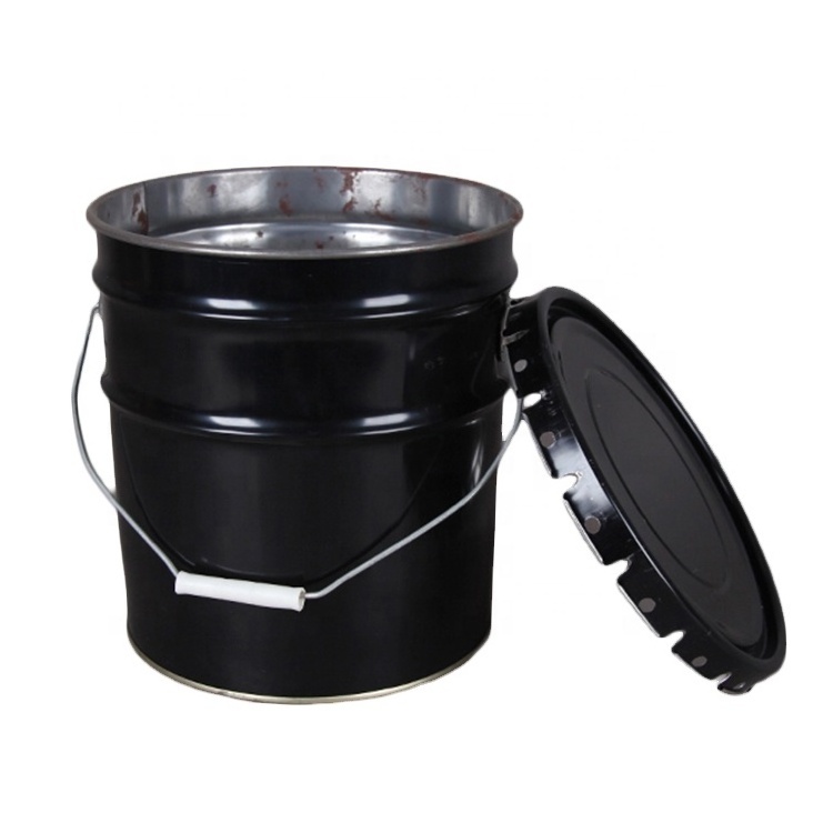 steel stainless metal pail with lid