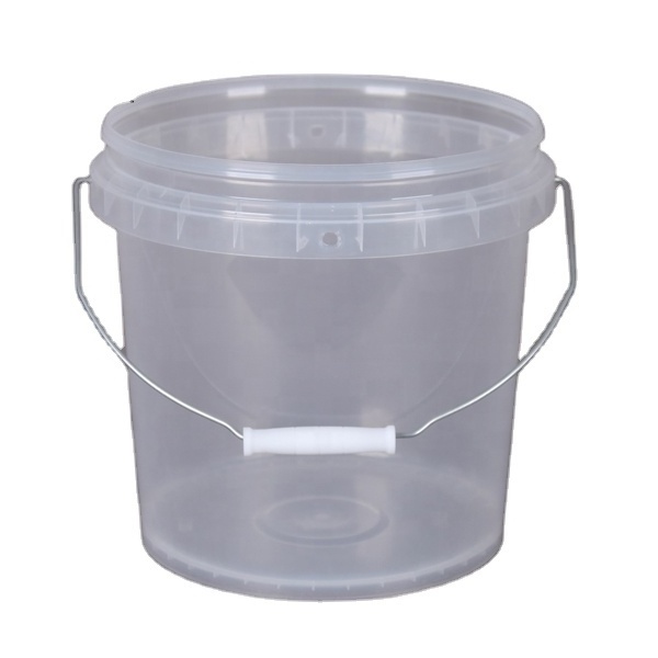 Wholesale 5L clear Frozen Yogurt/Ice Cream PP Plastic Bucket