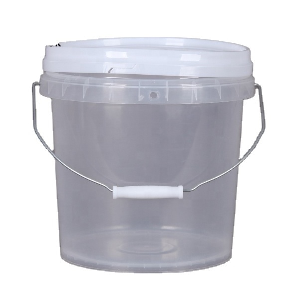 Wholesale 5L clear Frozen Yogurt/Ice Cream PP Plastic Bucket