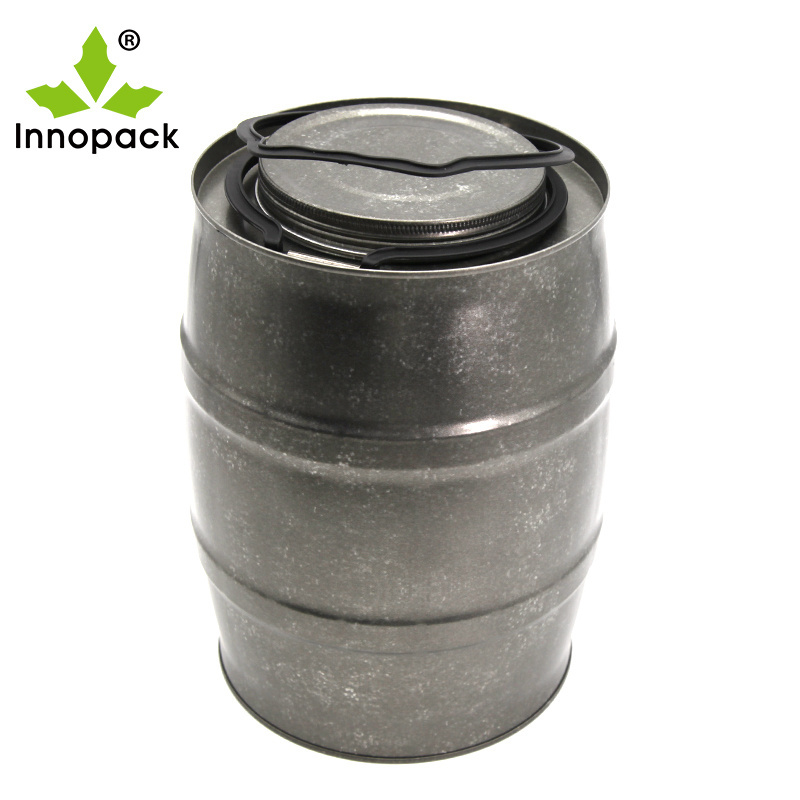 round oil 5L  small empty steel drums for sale