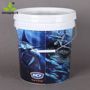 Hdpe drum barrel type custom colorful food grade plastic bucket 10l 16l 20l plastic pails