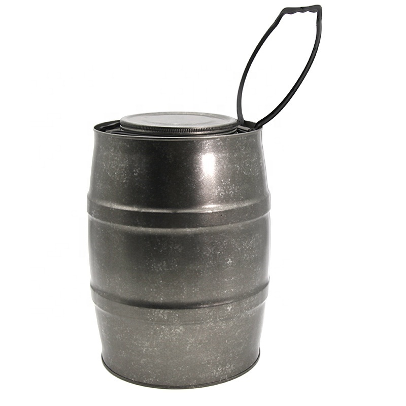 round oil 5L  small empty steel drums for sale