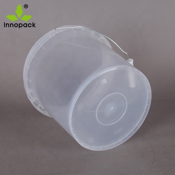 Wholesale 5L clear Frozen Yogurt/Ice Cream PP Plastic Bucket