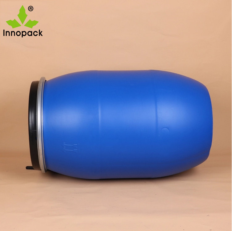 55 gallon Plastic Drum 200 Litre HDPE Open Top Blue Plastic Drum with lock ring lid