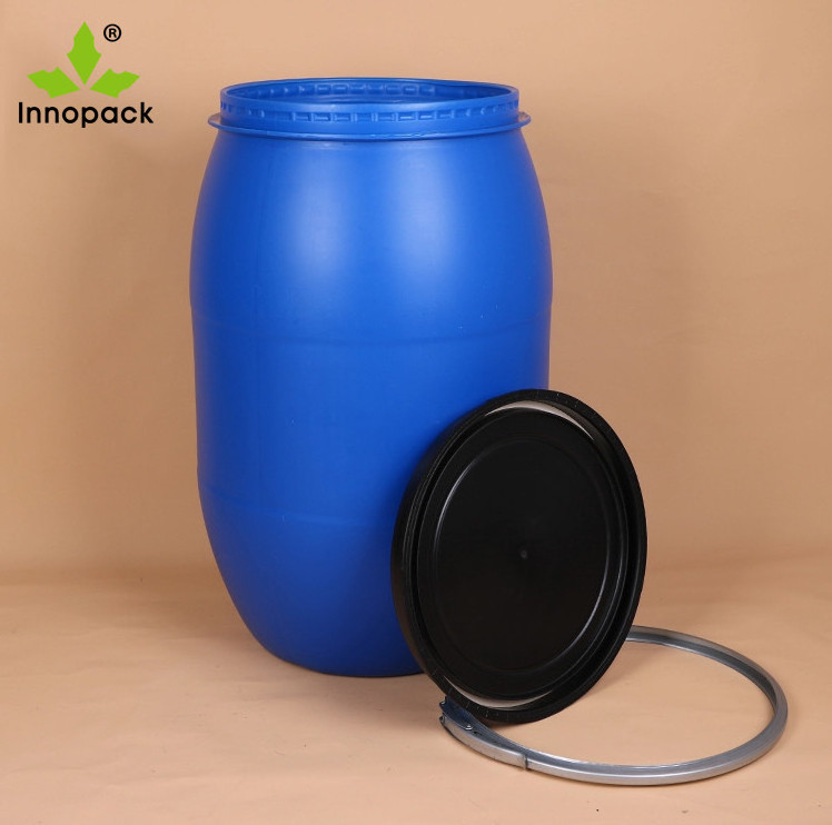 factory price 30L 50L 60L 120L 200L plastic barrels 200 liter oil/wine drum open-top HDPE bucket