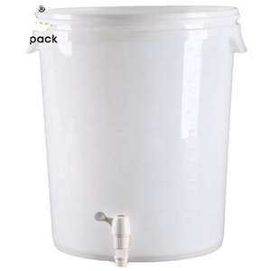 30-liter round plastic brewed beer barrel and fermentation tank with tap and airtight barrel