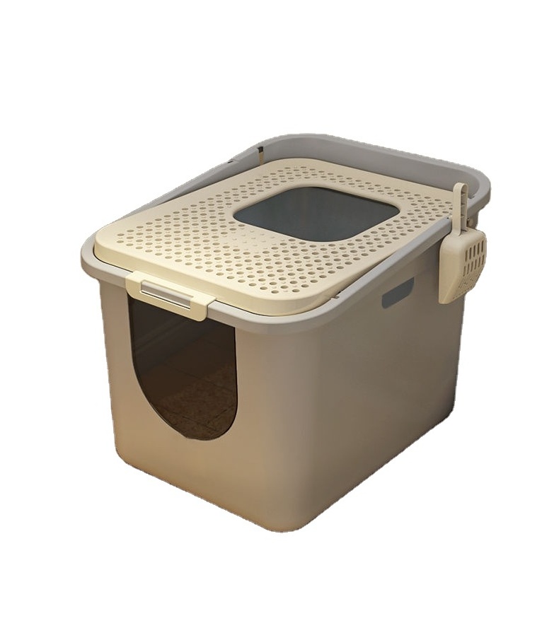 Pet Cleaning Products Top Entry Closed Cubic Hidden Big Enclosure Training Kit Toilet Cat Litter Box