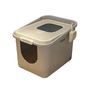 Pet Cleaning Products Top Entry Closed Cubic Hidden Big Enclosure Training Kit Toilet Cat Litter Box