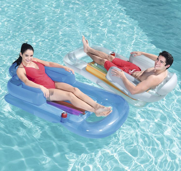 Inflatable Pool Floats Pool Lounger Raft Floats for Adults Tanning Pool Hybrid Lounge