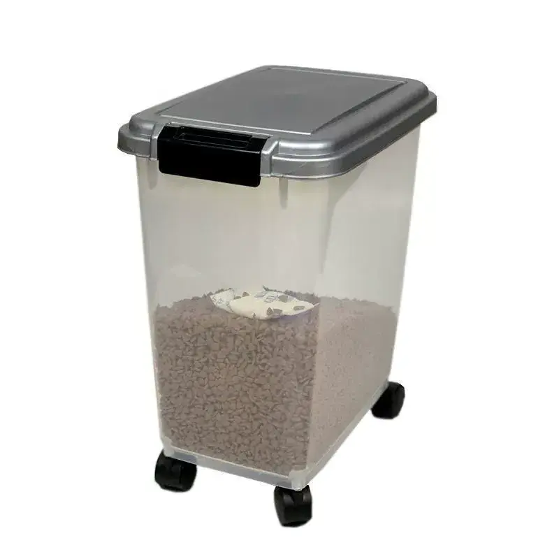 Clear Pet Cat Dog Food Storage Container Dog Food Storage Bin