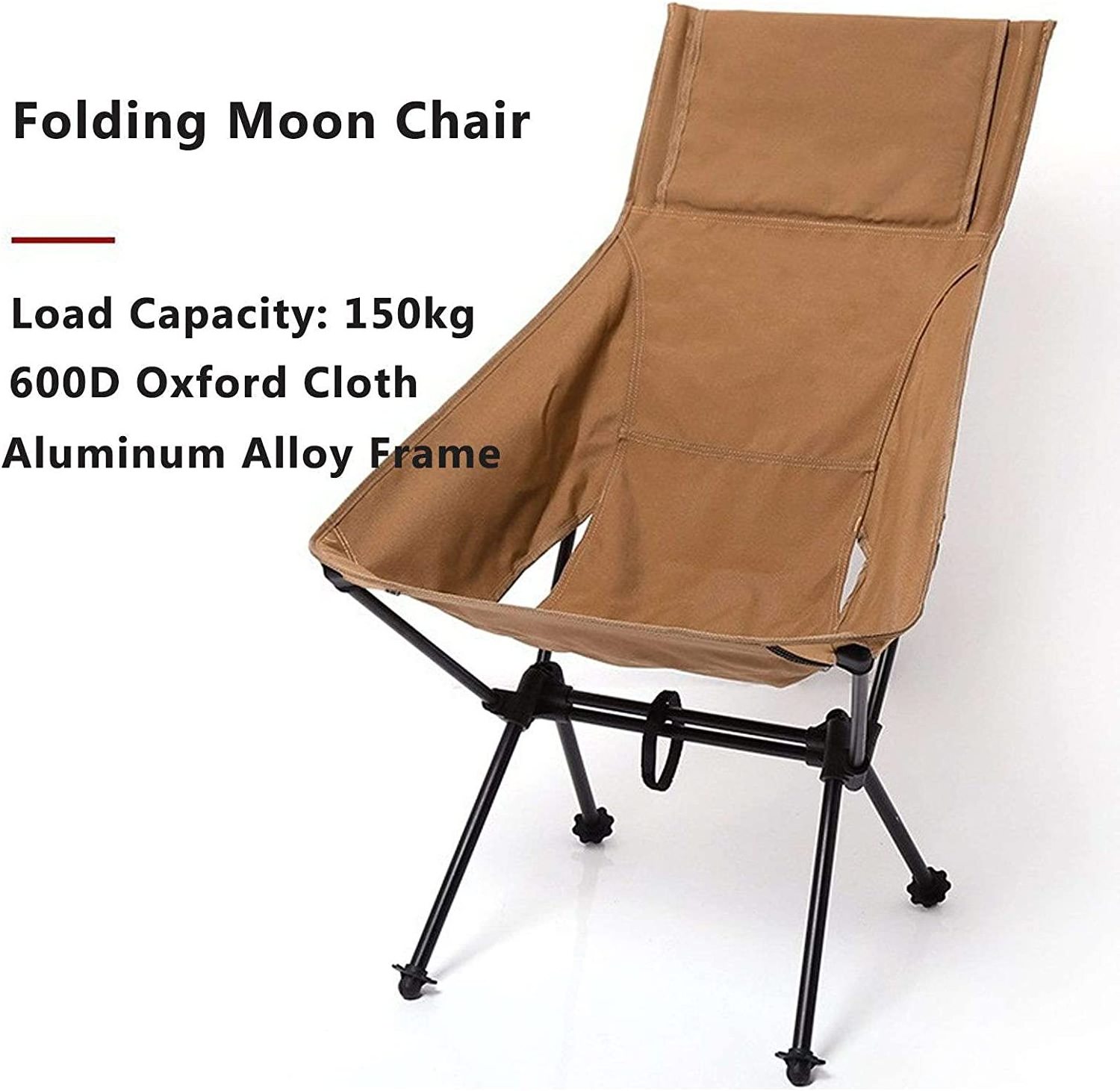 Hot selling Adjustable Fast Open Oversize folding Round Chair Moon Chair Camping Lawn Chair